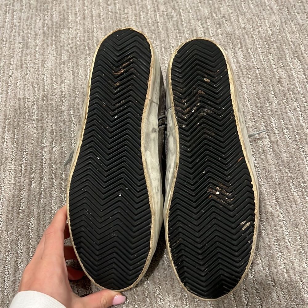 Golden Goose Francy suede high-top sneakers Silver - Picture 8 of 10